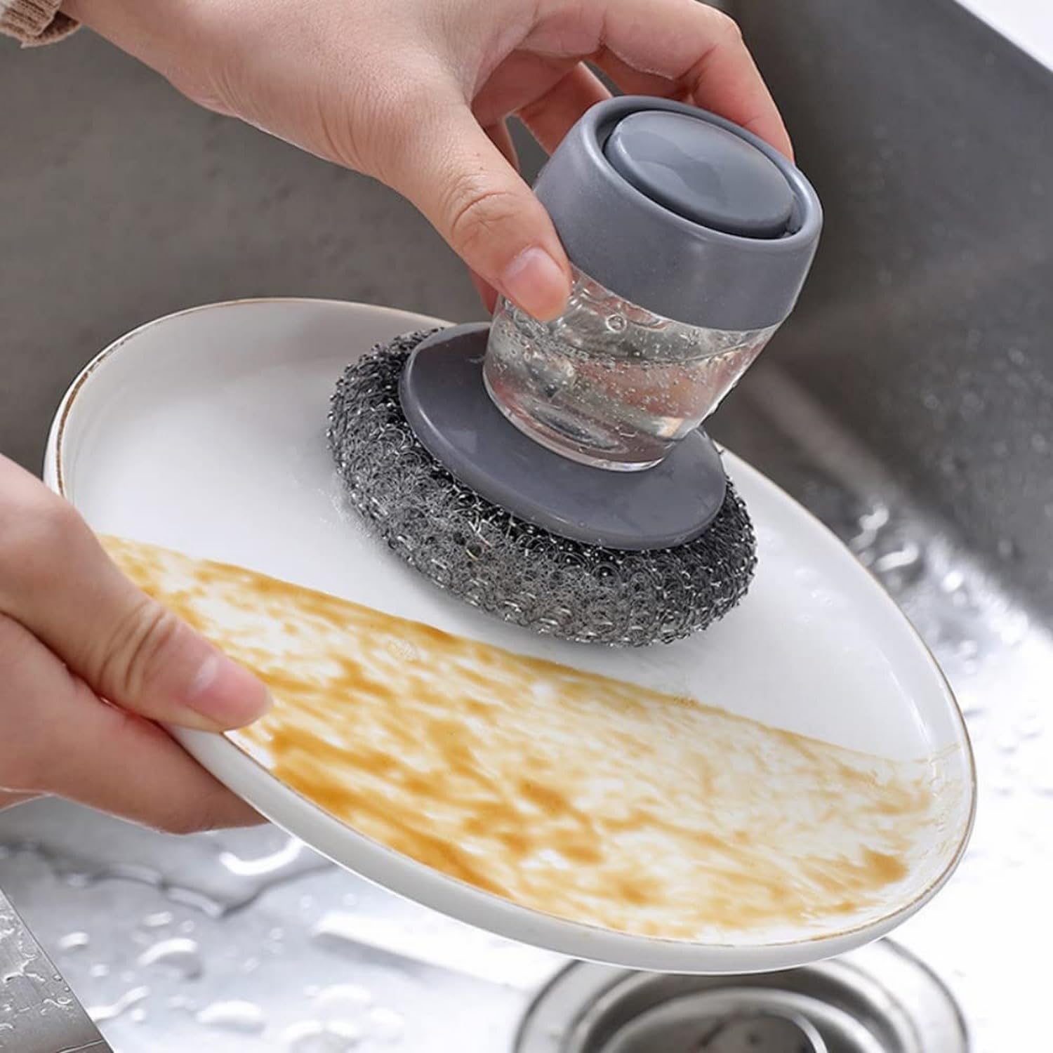 Soap Dispensing Palm Brush - Pack of 3