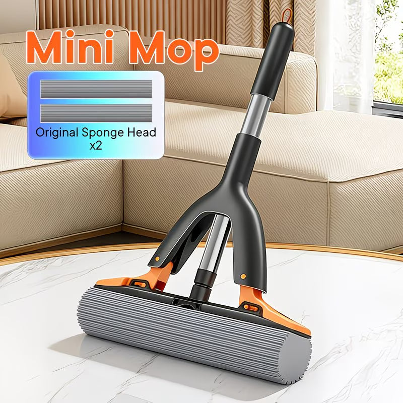 SwipeClean Mini Squeeze Mop (Hands-Free Quick Clean Tool)
