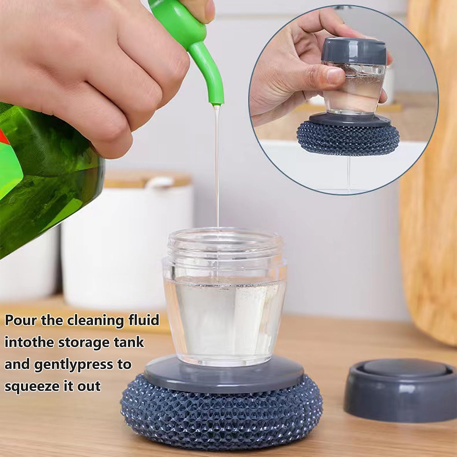 Soap Dispensing Palm Brush - Pack of 3